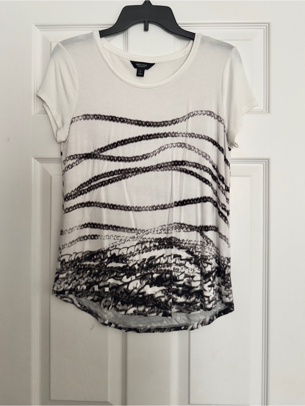 NWOT Simply Vera Wang Short-Sleeve Tee Size S
